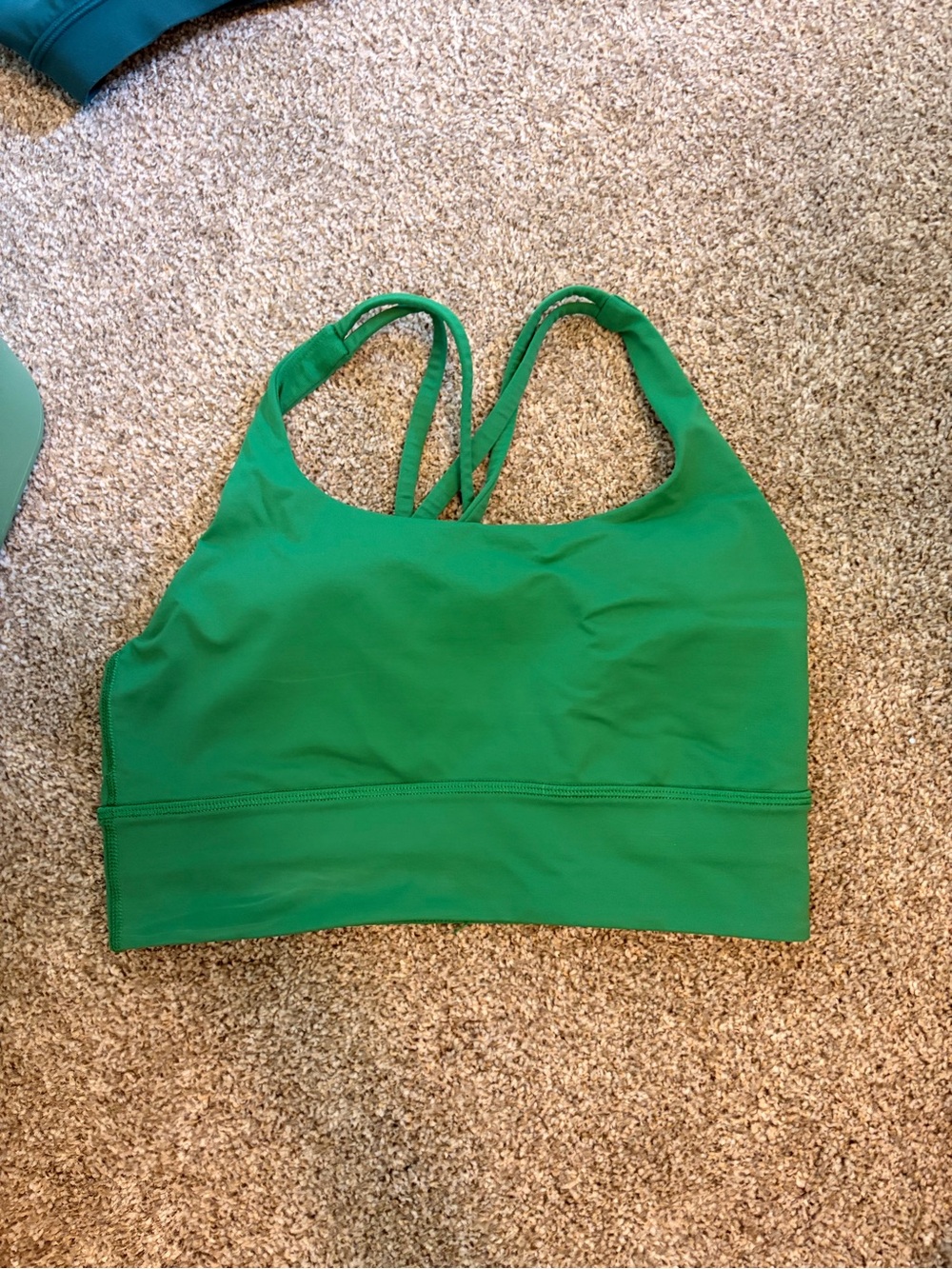 lululemon athletica Green Strappy Sports Bra